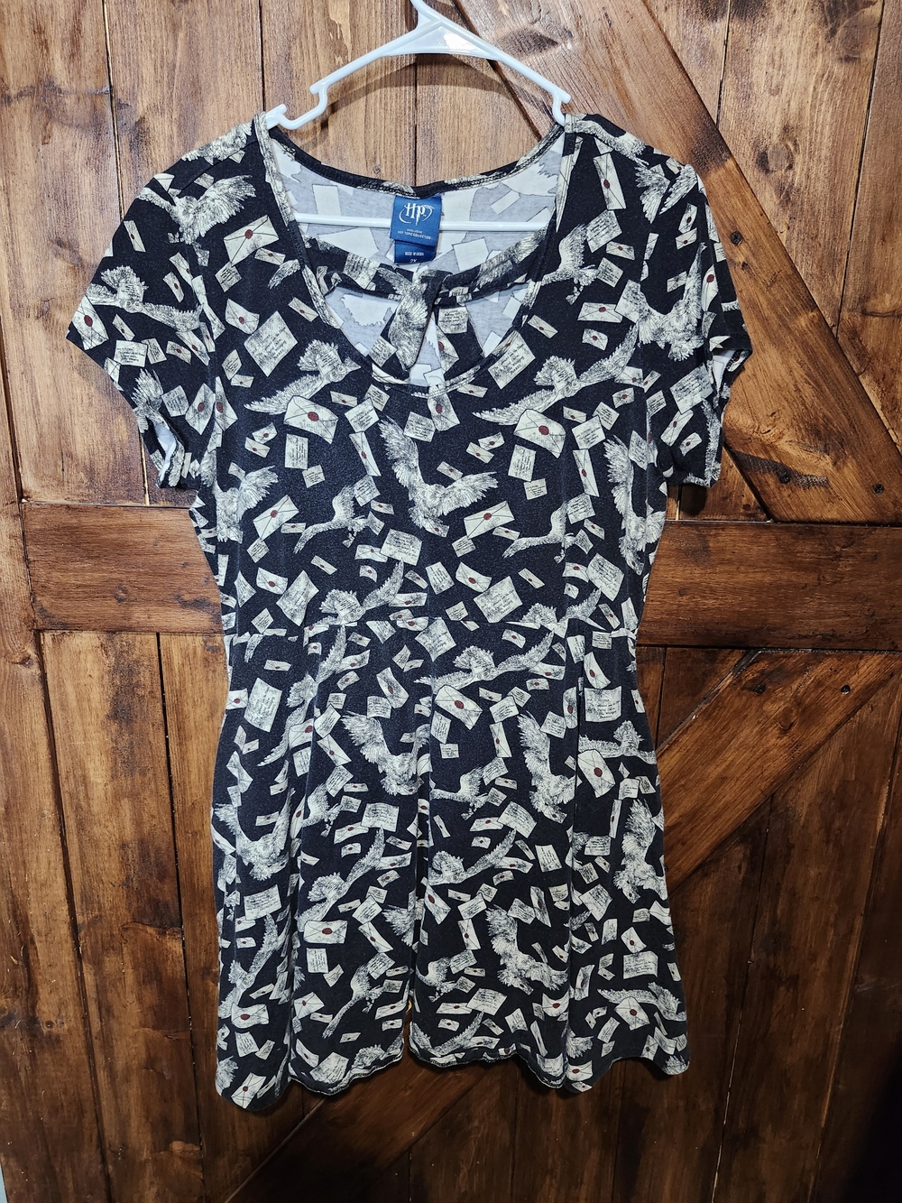 Hot Topic Harry Potter Skater Dress Owls And Hogwarts Letters